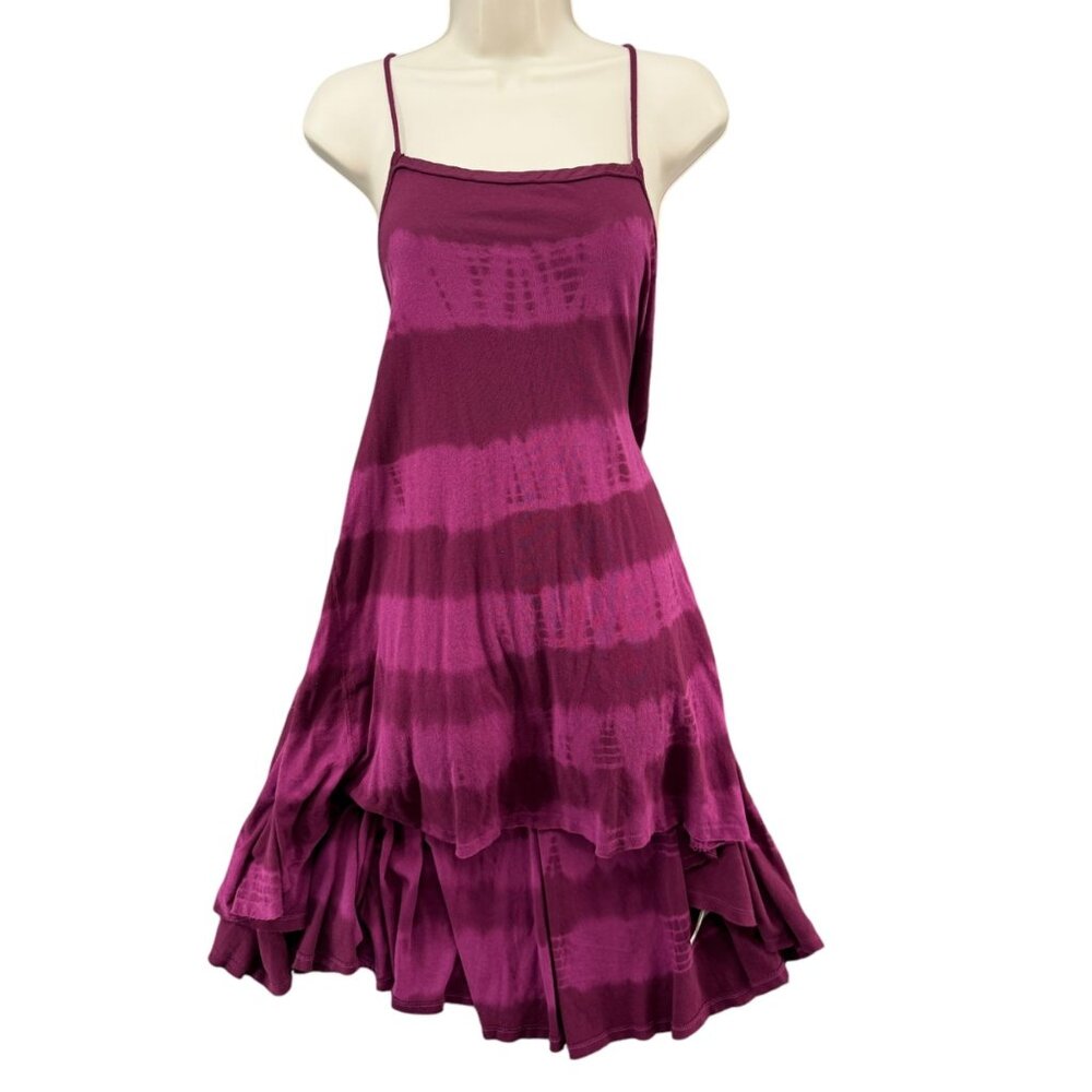 We The Free Magenta Striped Mini Dress